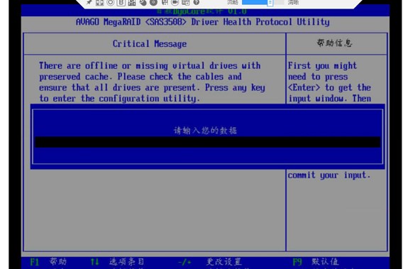 鲲鹏服务器硬盘掉线，RAID异常后，bios 里不显示raid项
